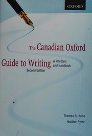 Cover of: The Canadian Oxford guide to writing: a rhetoric and handbook