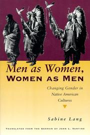 Cover of: Men as women, women as men by Sabine Lang