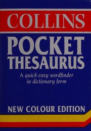 Cover of: Collins pocket thesaurus.
