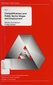 Cover of: Competitiveness and public sector wages and employment