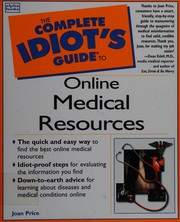 The complete idiot's guide to online medical resources by Joan Price
