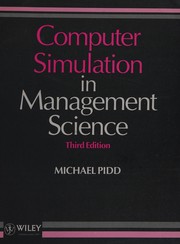 Cover of: Computer simulation in management science