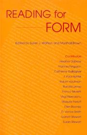 Cover of: Reading for Form (A Robert Heilman Book)