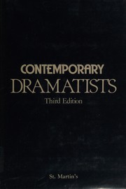 Cover of: Contemporary dramatists by James Vinson, Daniel L. Kirkpatrick