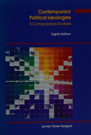 Cover of: Contemporary political ideologies: a comparative analysis