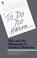 Cover of: To do no harm
