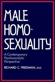 Cover of: Male Homosexuality by Richard Friedman