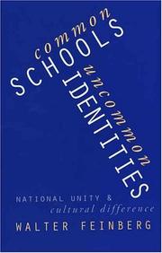 Cover of: Common schools/uncommon identities: national unity and cultural difference