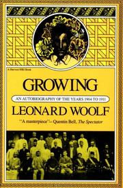 Cover of: Growing: An Autobiography Of The Years 1904 To 1911
