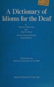 Cover of: A Dictionary of idioms for the deaf