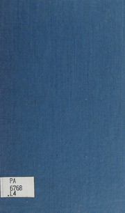 Cover of: Die Expositionstechnik in den Komodien des Terenz. -- by Eckard Lefèvre