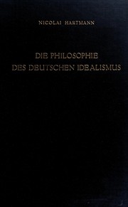 Cover of: Die Philosophie des deutschen Idealismus