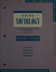 Cover of: Doing Sociology: Intro Using Microcase 3"