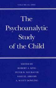 Cover of: The Psychoanalytic Study of the Child: Volume 61 (The Psychoanalytic Study of the Child Se)