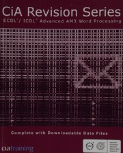 Cover of: ECDL/ICDL advanced AM3 word processing using Microsoft Word