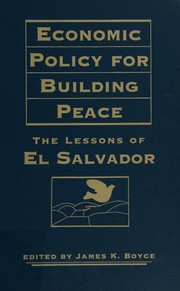 Cover of: Economic Policy for Building Peace by James K. Boyce