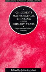 Children's mathematical thinking in the primary years : perspectives on children's learning