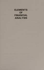 Cover of: Elements of financial analysis by Sylvan David Schwartzman