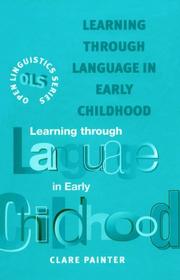 Cover of: Learning through language in early childhood