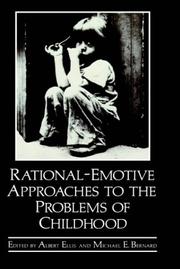 Rational-emotive approaches to the problems of childhood