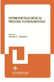 Hydrometallurgical process fundamentals