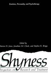 Cover of: Shyness by 