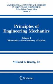 Cover of: Principles of Engineering Mechanics: Volume 1 | Millard F. Beatty Jr.