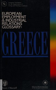 European employment and industrial relations glossary by Giōta Kravaritou-Manitakē, Yota Kravaritou, Tiziano Treu, Michael Terry