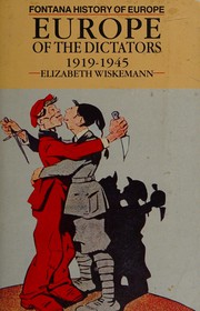 Cover of: Europe of the dictators, 1919-1945