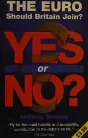 Cover of: The Euro: should Britain join: yes or no?