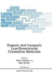 Cover of: Organic and inorganic low-dimensional crystalline materials