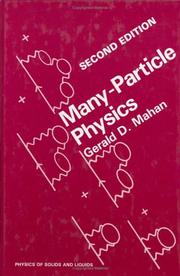 Cover of: Many-particle physics by Gerald D. Mahan