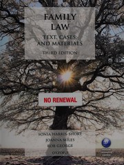 Cover of: Family Law by Sonia Harris-Short, Joanna Miles, Rob George