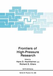 Frontiers of high-pressure research