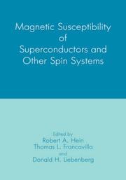 Magnetic susceptibility of superconductors and other spin systems