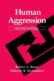 Cover of: Human aggression by Robert A. Baron