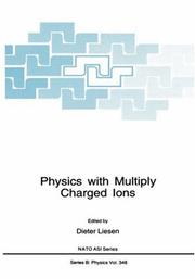 Physics with multiply charged ions