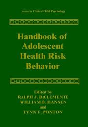 Handbook of adolescent health risk behavior