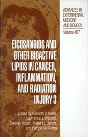 Cover of: Eicosanoids and other bioactive lipids in cancer, inflammation, and radiation injury 3
