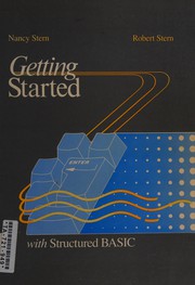 Cover of: Getting started with structured BASIC