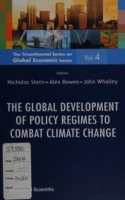 Cover of: Global Development of Policy Regimes to Combat Climate Change
