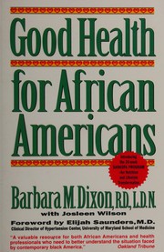 Cover of: Good health for African Americans: introducing the 24-week Sankofa program for nutritional and lifestyle transformation