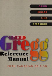The Gregg reference manual by William A. Sabin