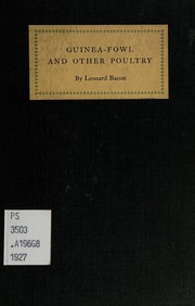 Cover of: Guinea-fowl and other poultry