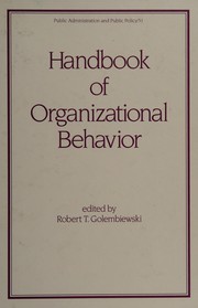 Cover of: Handbook of organizational behavior