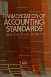 Harmonization of Accounting Standards by Organization for Economic Co-operation and Development