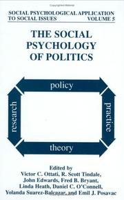Cover of: The Social Psychology of Politics (Social Psychological Applications to Social Issues) (Social Psychological Applications To Social Issues)