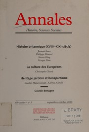 Cover of: Histoire britannique (XVIIIe - XIXe siècle)