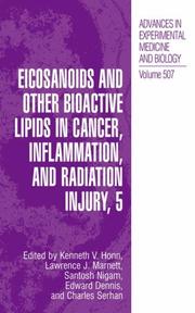 Cover of: Eicosanoids and Other Bioactive Lipids in Cancer, Inflammation, and Radiation Injury, 5 (Advances in Experimental Medicine and Biology)
