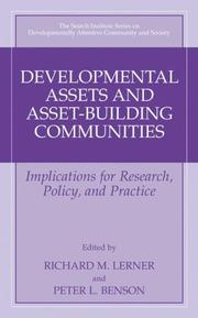 Developmental assets and asset-building communities : implications for research, policy, and practice